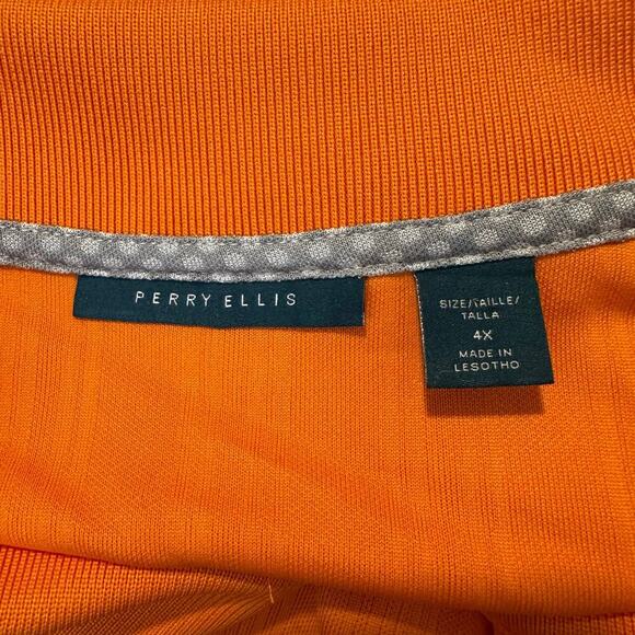 NWT Perry Ellis Performance Polo x Mercedes-Benz Stadium Security Orange 4X - Picture 8 of 10